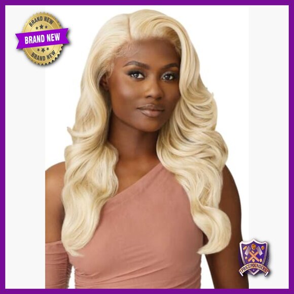 13x6 Lace Front Wig, Hand-Tied Synthetic Hair, Glueless Design main image 6